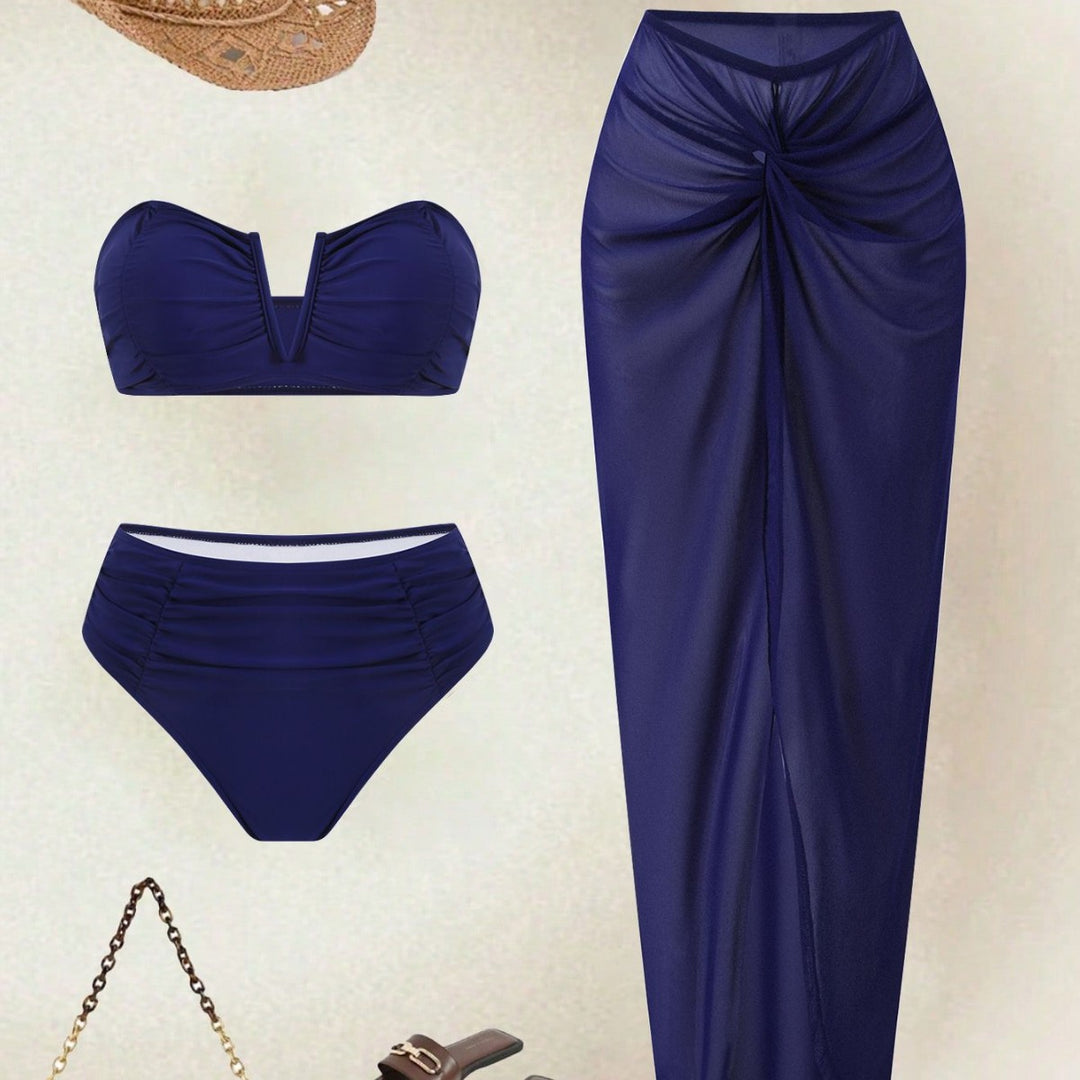Damen Badeanzug-Set mit elegantem Rock von EB