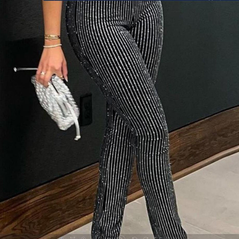 Damen eleganten Schlaghosen EB