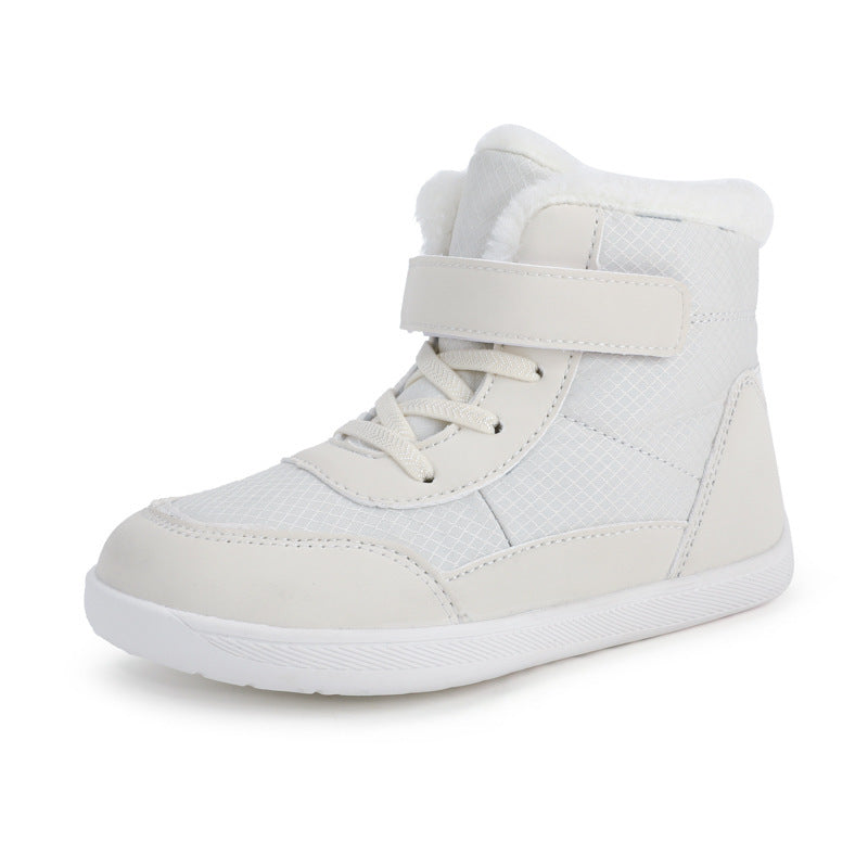 Damen gefütterte Winterstiefel mit praktischem Klettverschluss EB