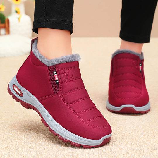 Damen wetterfeste ankle boots mit warmem Futter EB