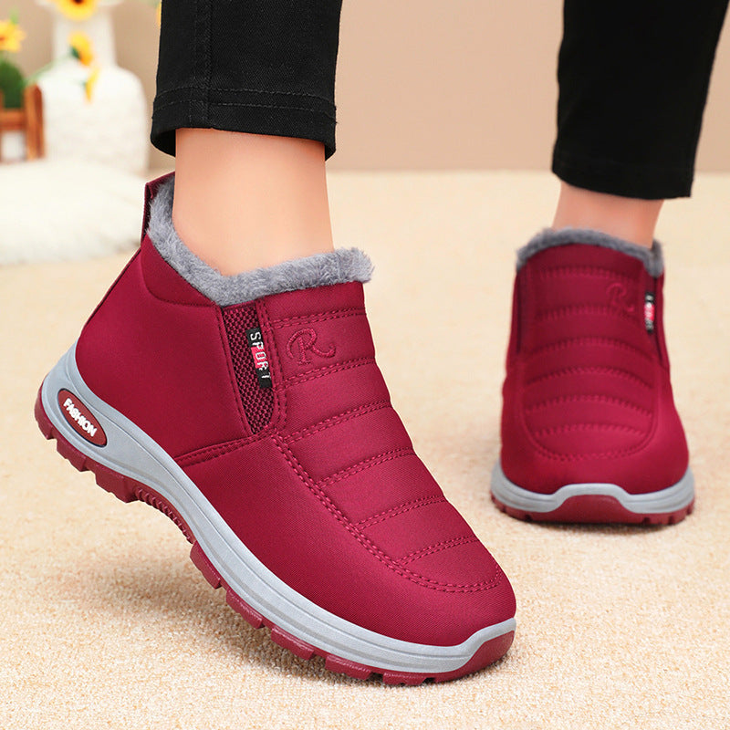 Damen Bequeme Winterstiefel mit isolierendem Futter und rutschfester Sohle EB