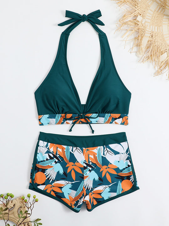 Damen Sportliches Bikini-Set mit verdecktem Bauch EB