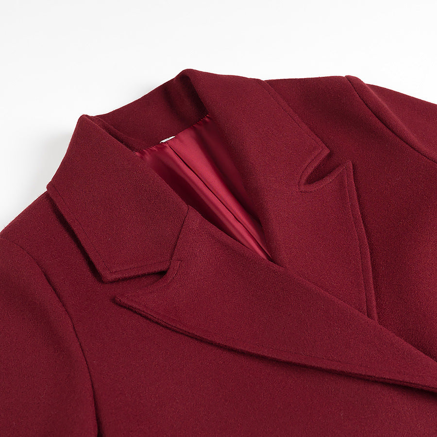 Damen eleganter Doppelreiher-Mantel EB