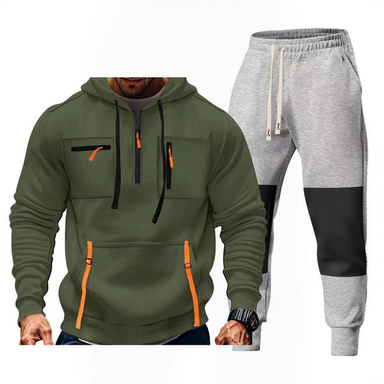 Herren Sportbekleidungsset mit funktionalen Taschen EB