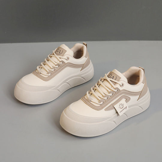 Damen modische Plateau Sneakers mit Sportprofil und atmungsaktivem Obermaterial EB