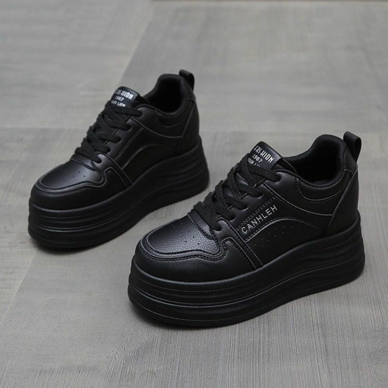 Damen modische Plateau Sneakers EB