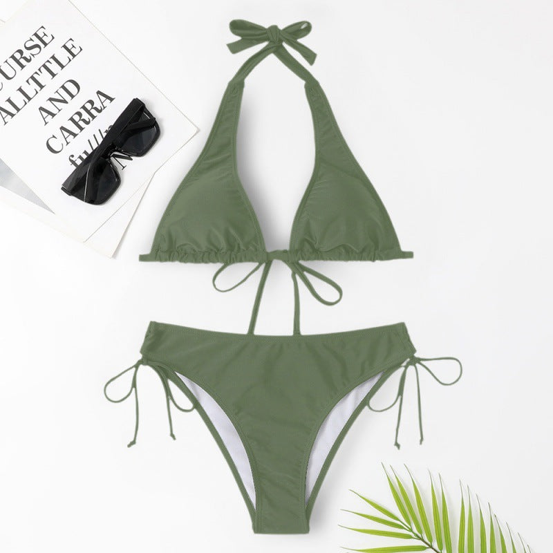 Damen Triangel-Bikini mit verstellbaren Trägern EB
