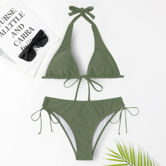 Damen Triangel-Bikini mit verstellbaren Trägern EB
