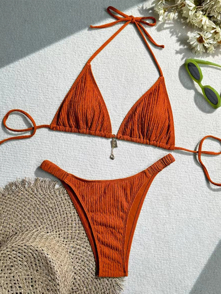 Damen Triangel-Bikini mit raffinierten Rüschen EB