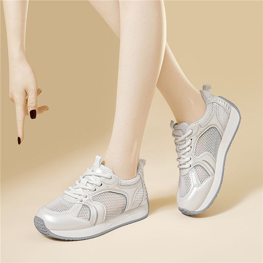 Damen Atmungsaktive Freizeitsneaker mit stoßdämpfender Sohle EB
