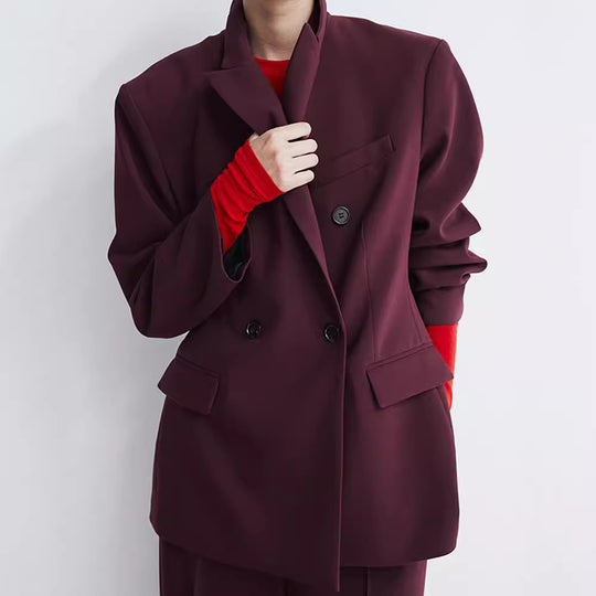Damen Oversized Blazer mit doppelter Knopfleiste und modernem Schnitt EB
