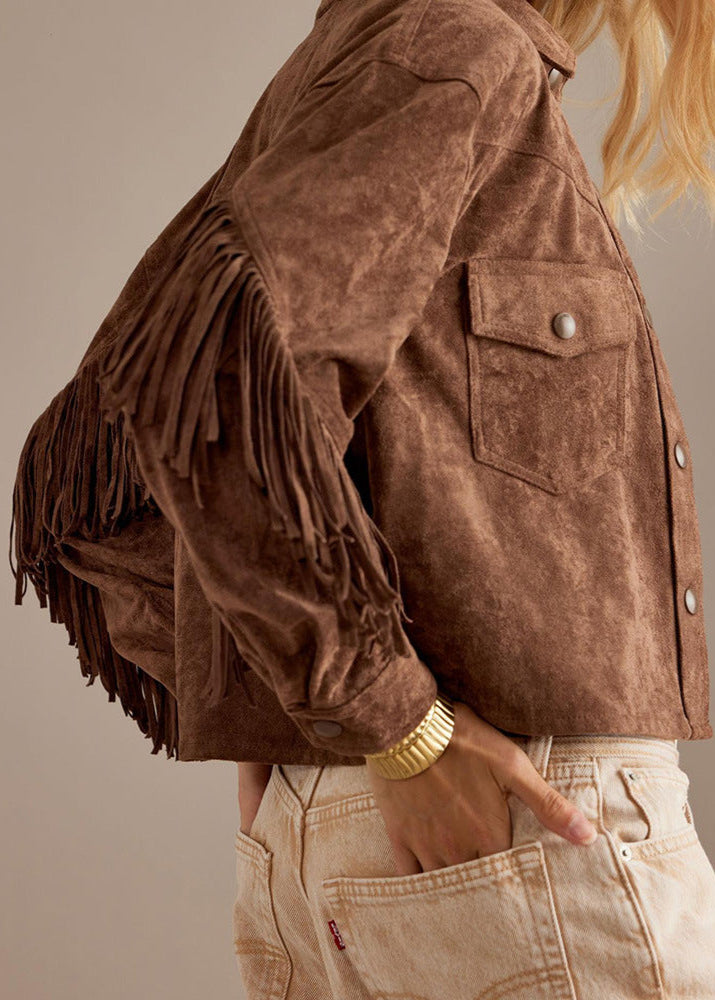 EB | Charm Fransen Wildlederjacke
