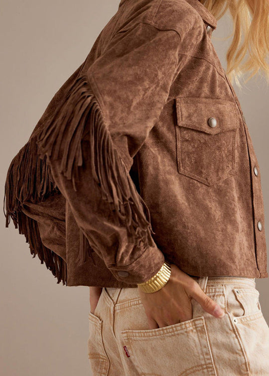 EB | Charm Fransen Wildlederjacke