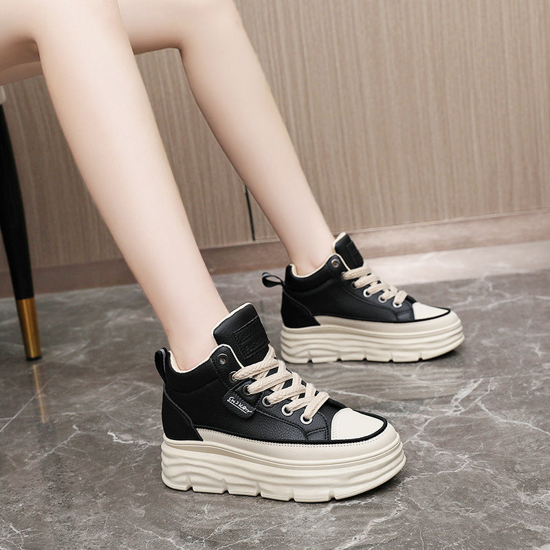 Damen sportliche High-Top Sneakers mit dämpfendem Sohlenprofil EB