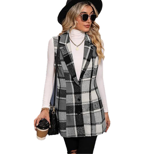 Damen modischer Langblazer EB