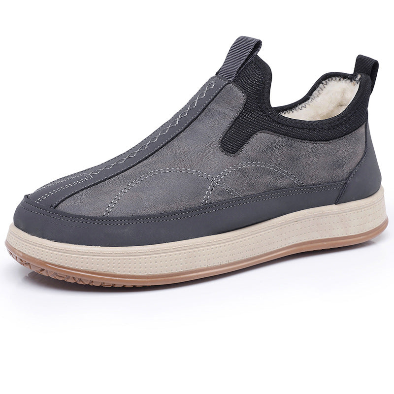 Damen Bequeme und stylische Warmfutter Slip-On Schuhe EB