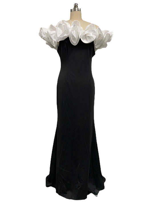 Damen Elegantes Abendkleid mit voluminösem Oberteil und figurbetontem Rock EB