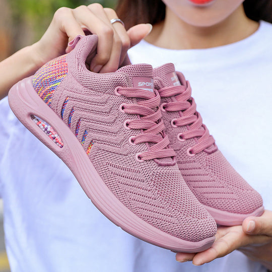 Damen Sportliche Sneakers mit atmungsaktiver Netzstruktur und Dämpfungstechnologie EB