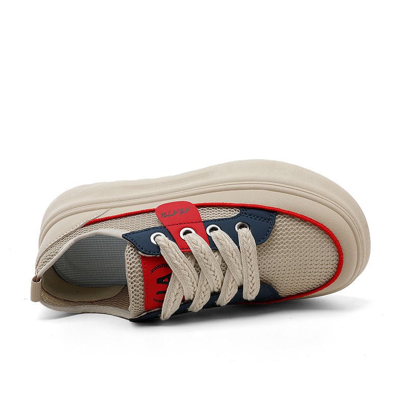 Damen Sportliche Sneakers mit atmungsaktiver Mesh-Oberfläche und dämpfender Laufsohle EB