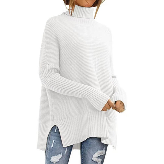 Damen Kuscheliger Rollkragenpullover EB