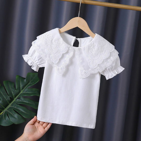 Mädchen Bluse mit eleganten Rüschendetails EB