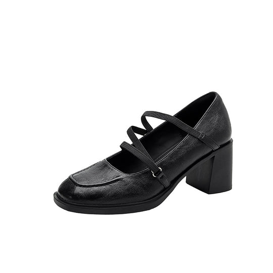 Damen Komfortable Mary Jane Schuhe mit modischem Riemen EB