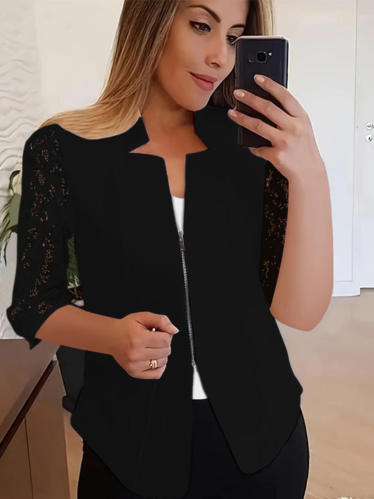 Damen Stylische Spitzenbluse EB