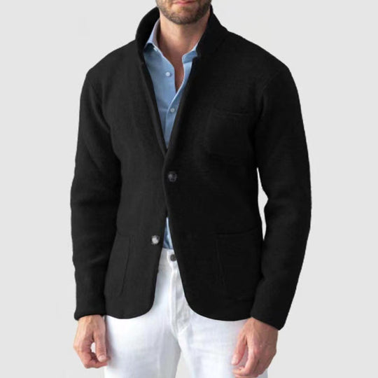 Herren Strickblazer mit eleganter Optik und praktischen Taschen EB