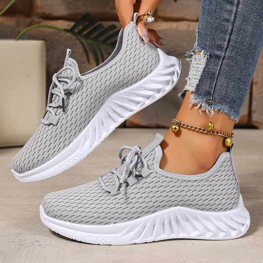 Damen Sportliche Atmungsaktive Sneakers mit flexiblem Sohlenkonzept EB