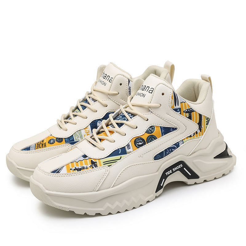 Damen moderne Sneakers mit auffälligem Print und dämpfender Laufsohle EB