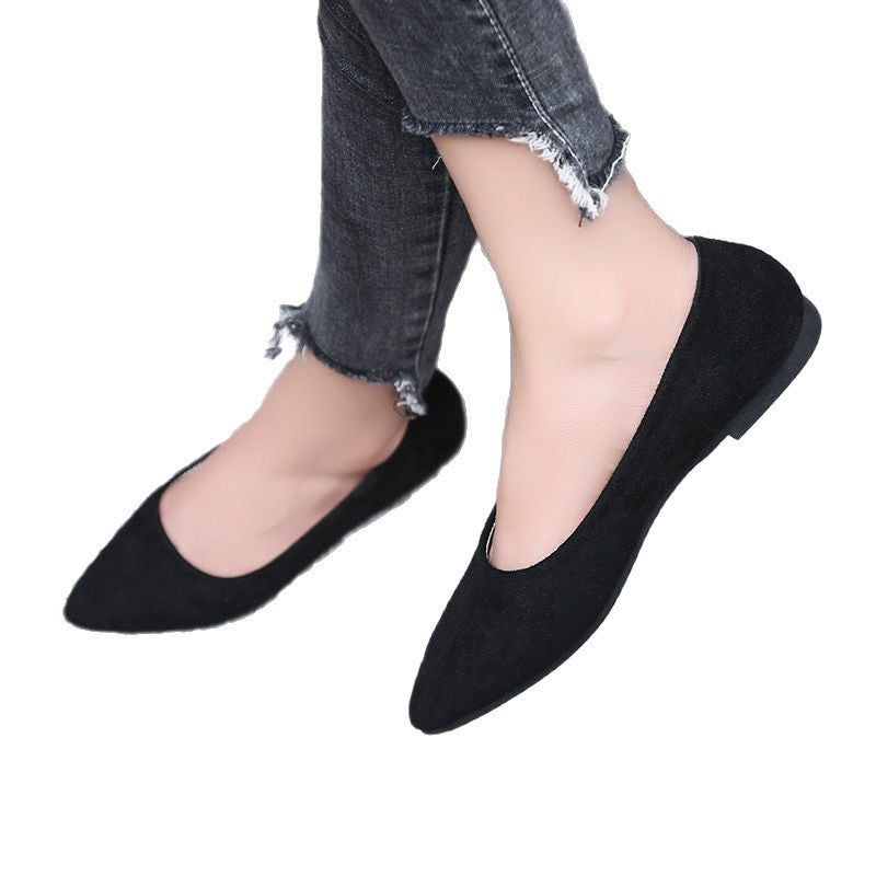 Damen Elegante Ballerinas mit spitzem Design und weicher Polsterung EB