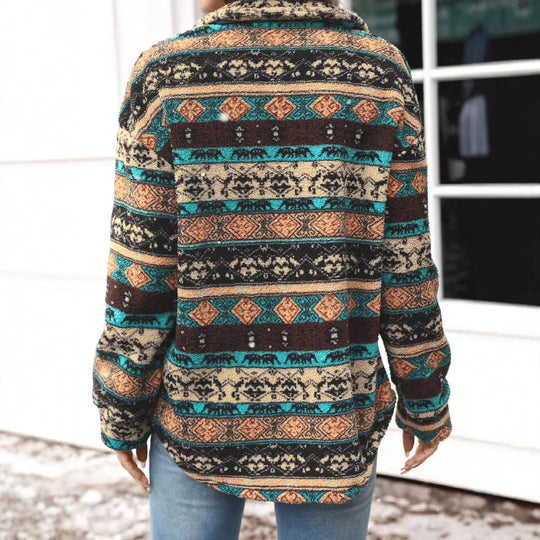 Damen modische Strickjacke mit detailreicher Farbgebung und komfortablem Schnitt EB