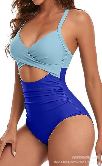 EB | Hohler rückenfreier Bikini mit engen Trägern