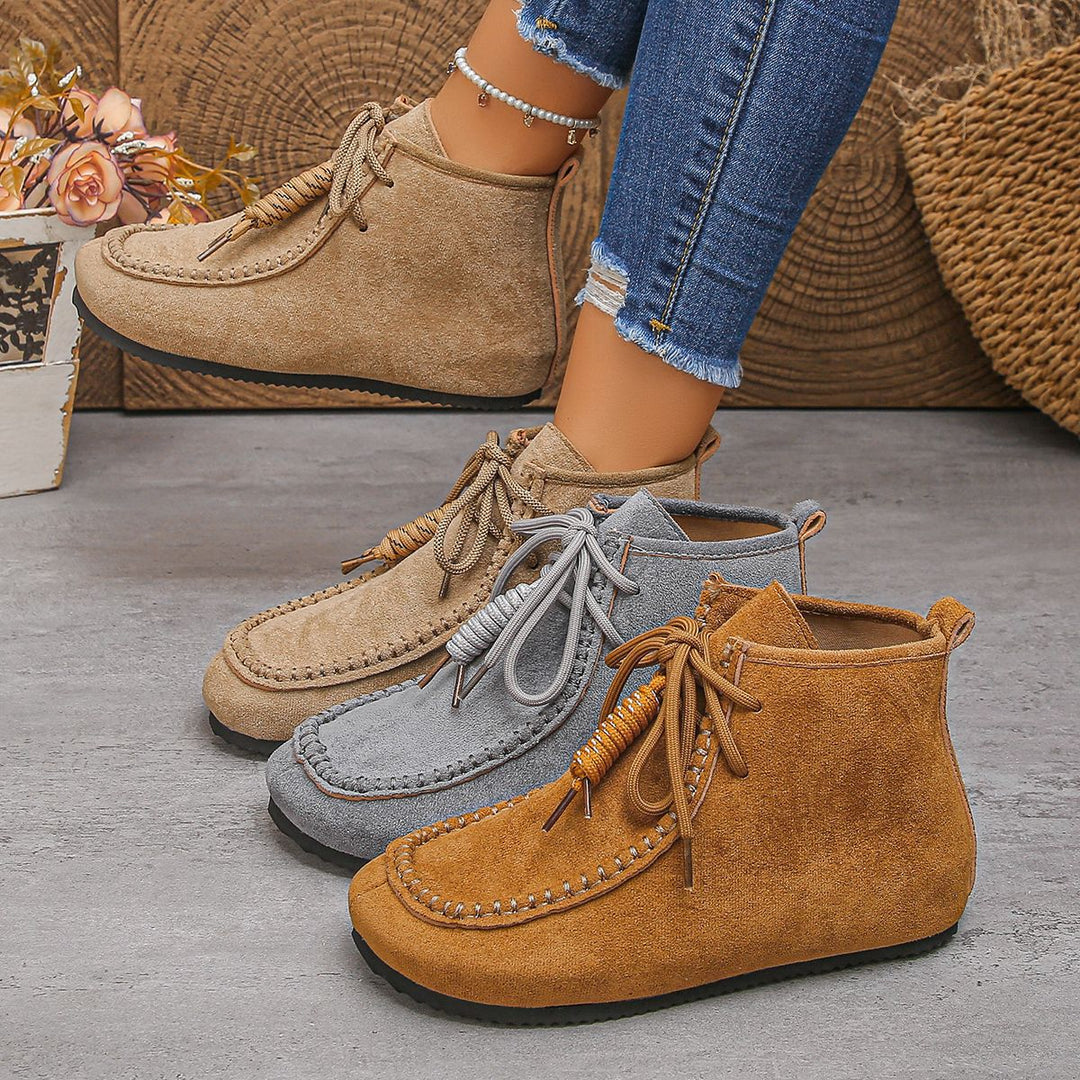 Damen nan mokassin-ankleboots mit handnaht, weichem Innenfutter und profilierter Leichtsohle EB