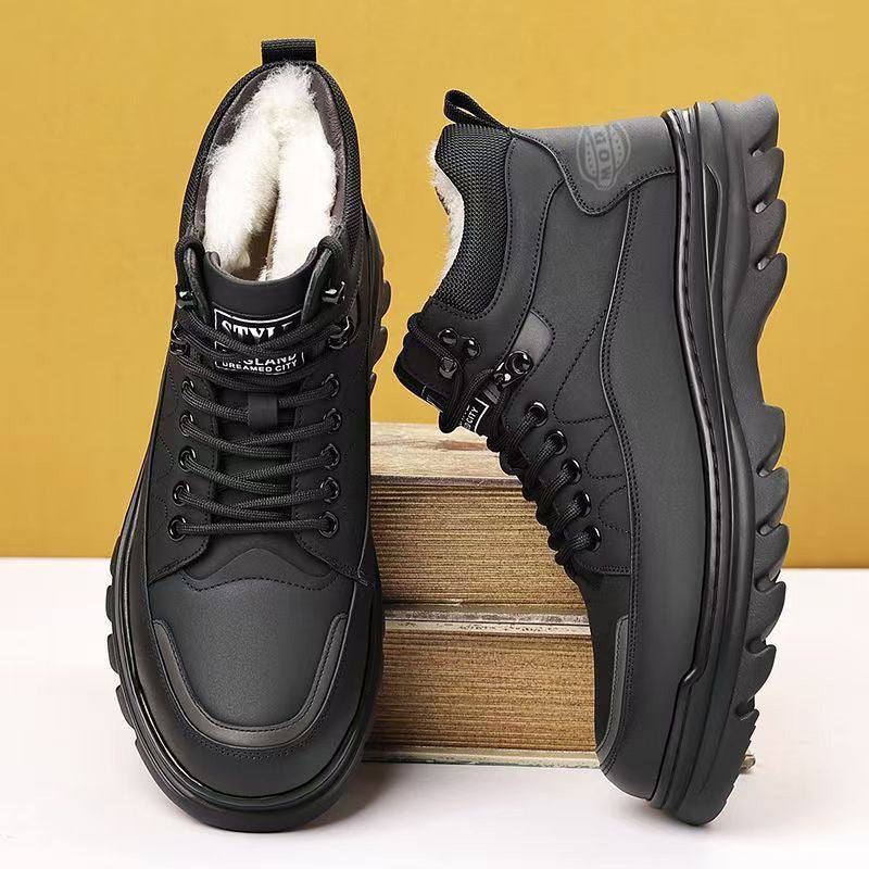 Damen gefütterte Winterstiefel mit rutschfester Sohle und modischem Design EB