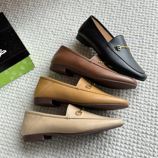 Damen Modische Mokassins mit elegantem Schnallenakzent EB