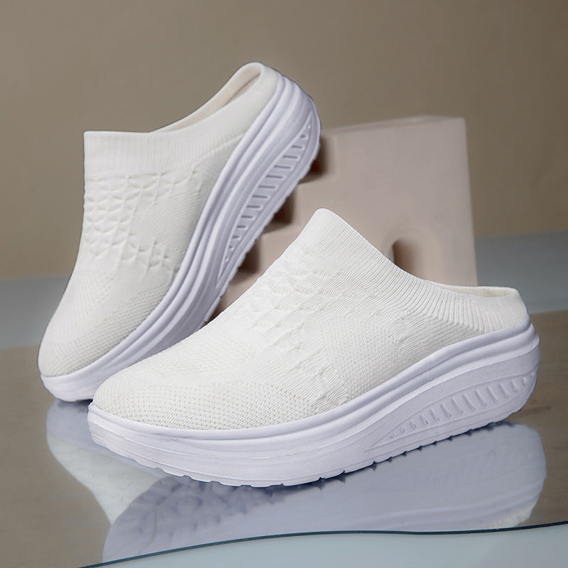 Damen Komfortable Slip-On Clogs mit atmungsaktivem Obermaterial EB