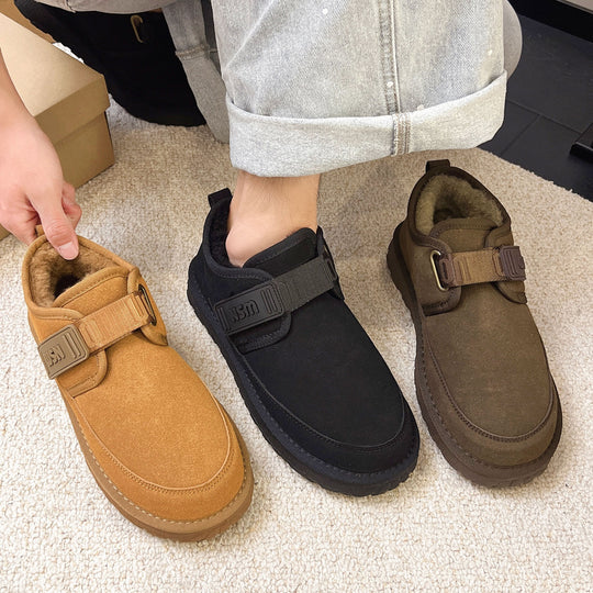 Damen Bequeme Slipper mit komfortablem Klettverschluss und weicher Innensohle EB