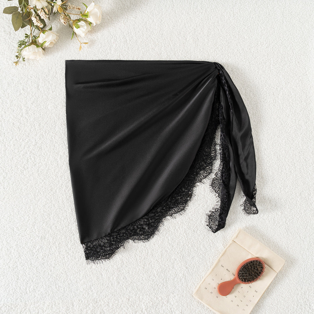 Damen Strandtuch mit Spitzenbesatz EB