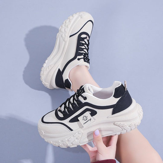 Damen Chunky Sneakers mit atmungsaktivem Obermaterial und dämpfender Laufsohle EB