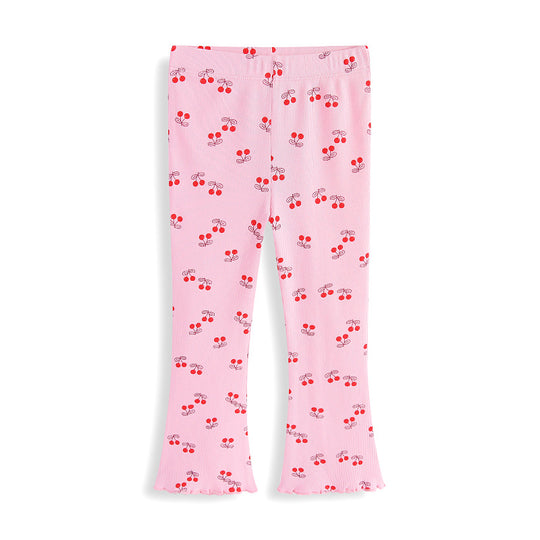Mädchen Leggings mit fröhlichem Kirschmotiv EB