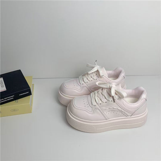 Damen Platform Sneakers mit modischem Design und dämpfender Sohle EB