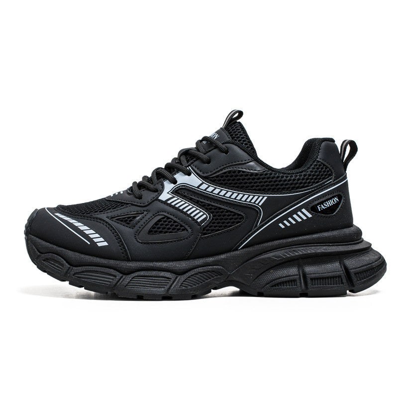 Herren modische Chunky-Trainingssneaker mit atmungsaktivem Mesh-Obermaterial und verstärkter dämpfender Plattformsohle EB