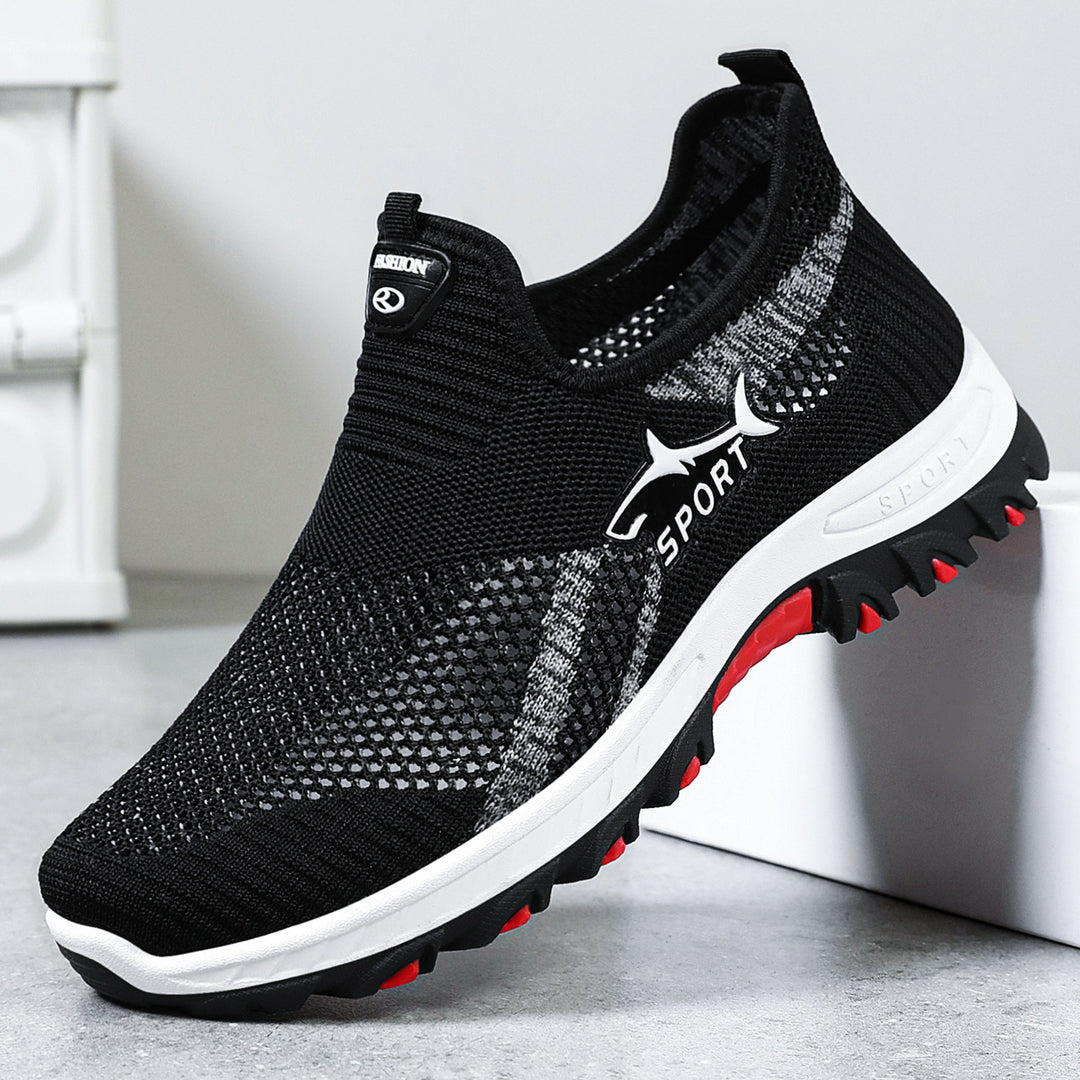 Damen Sportliche Sneaker mit atmungsaktiver Mesh-Oberfläche und rutschfester Sohle EB