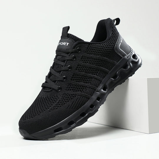 Damen Sportliche atmungsaktive Sneakers mit flexibler Laufsohle EB