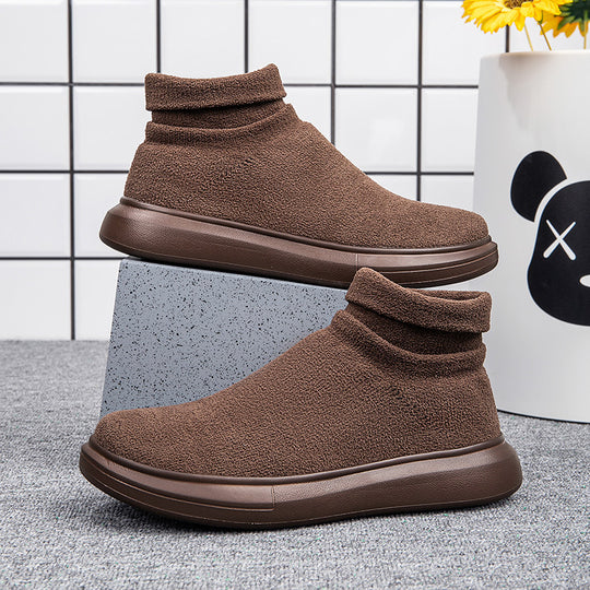 Damen High-Top Stricksneaker mit elastischem Schaft EB