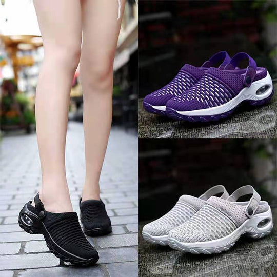 Unisex Atmungsaktive Mesh-Clogs mit verstellbarem Fersenriemen und rutschfester Sohle EB