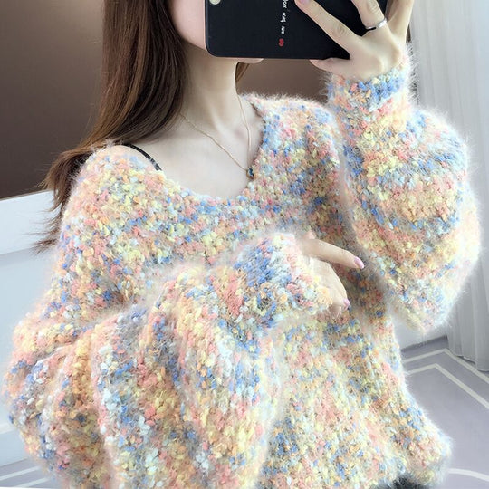 Damen Pullover im lässigen Strickstil EB