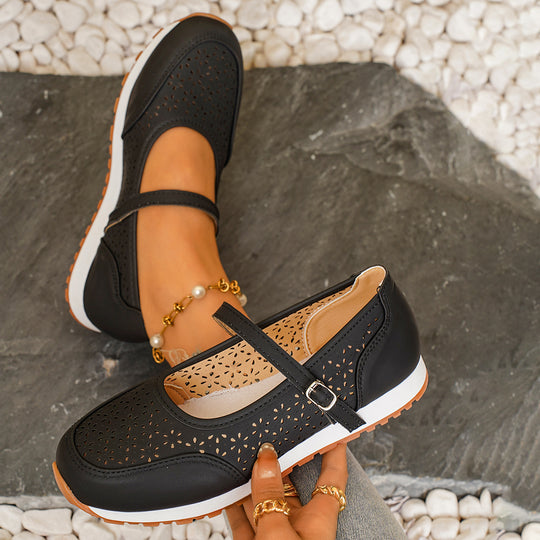 Damen sommerliche Clogs mit atmungsaktivem Muster EB