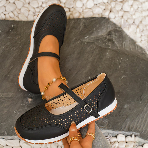 Damen sommerliche Clogs mit atmungsaktivem Muster EB